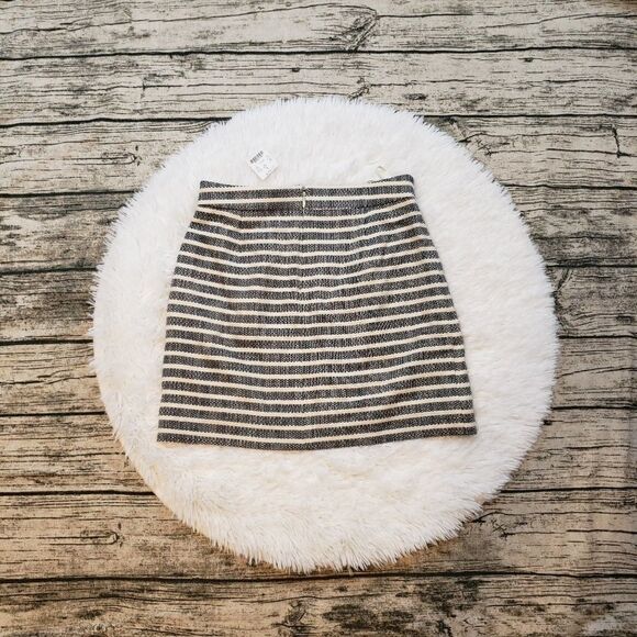 NWT J.Crew Women's Striped Mini Skirt - Picture 3 of 3